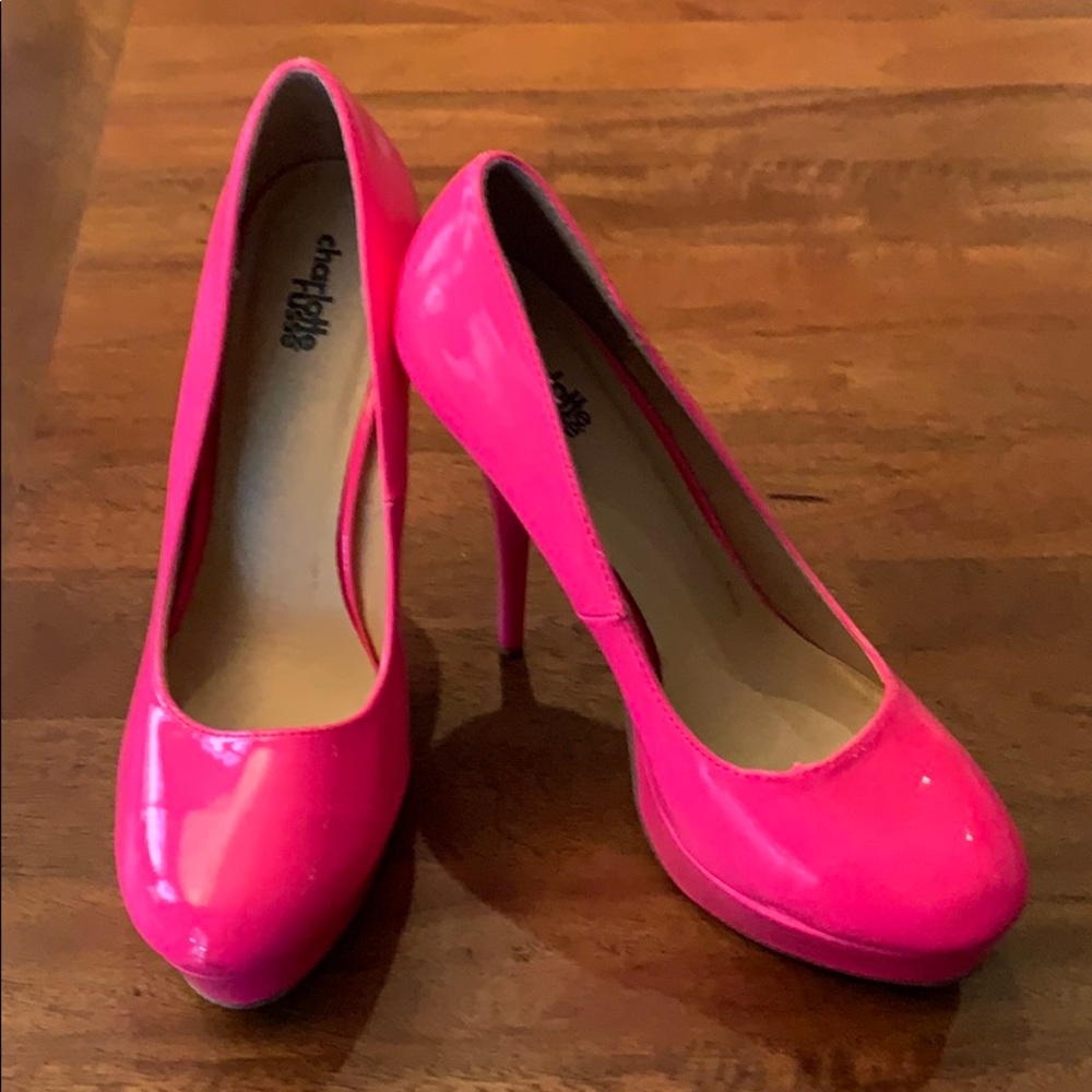 Charlotte Russe hot pink pumps